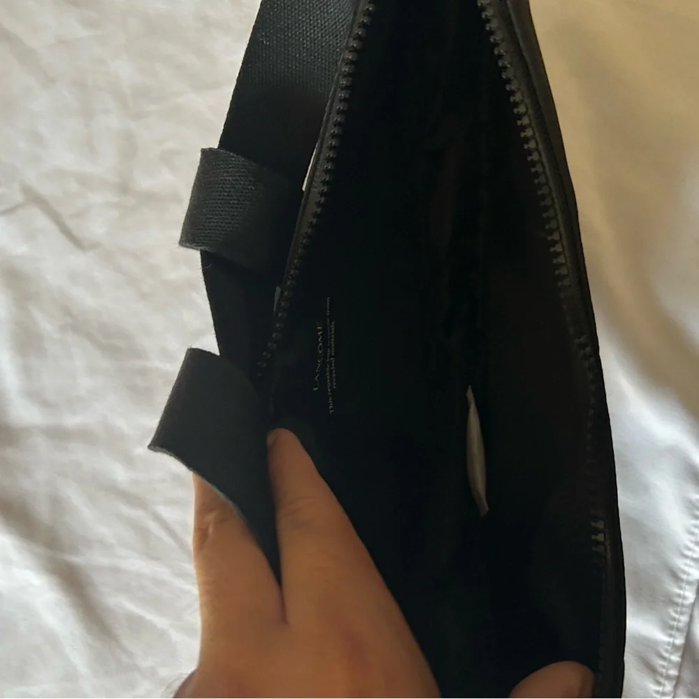 Lancôme Paris Black Nylon Crossbody Sling Belt Bag
